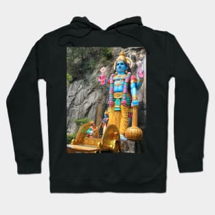 Colorful Hindu statue and carriage Hoodie